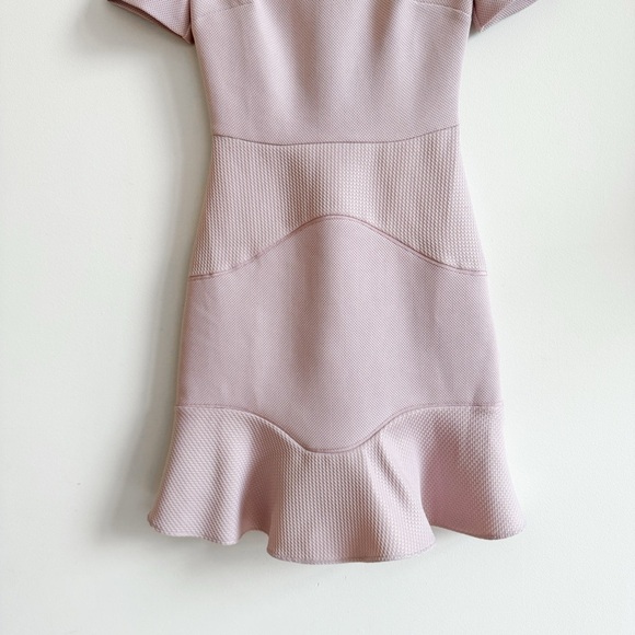 REISS • Hazel Textured Panel Dress in Ash - Picture 7 of 15